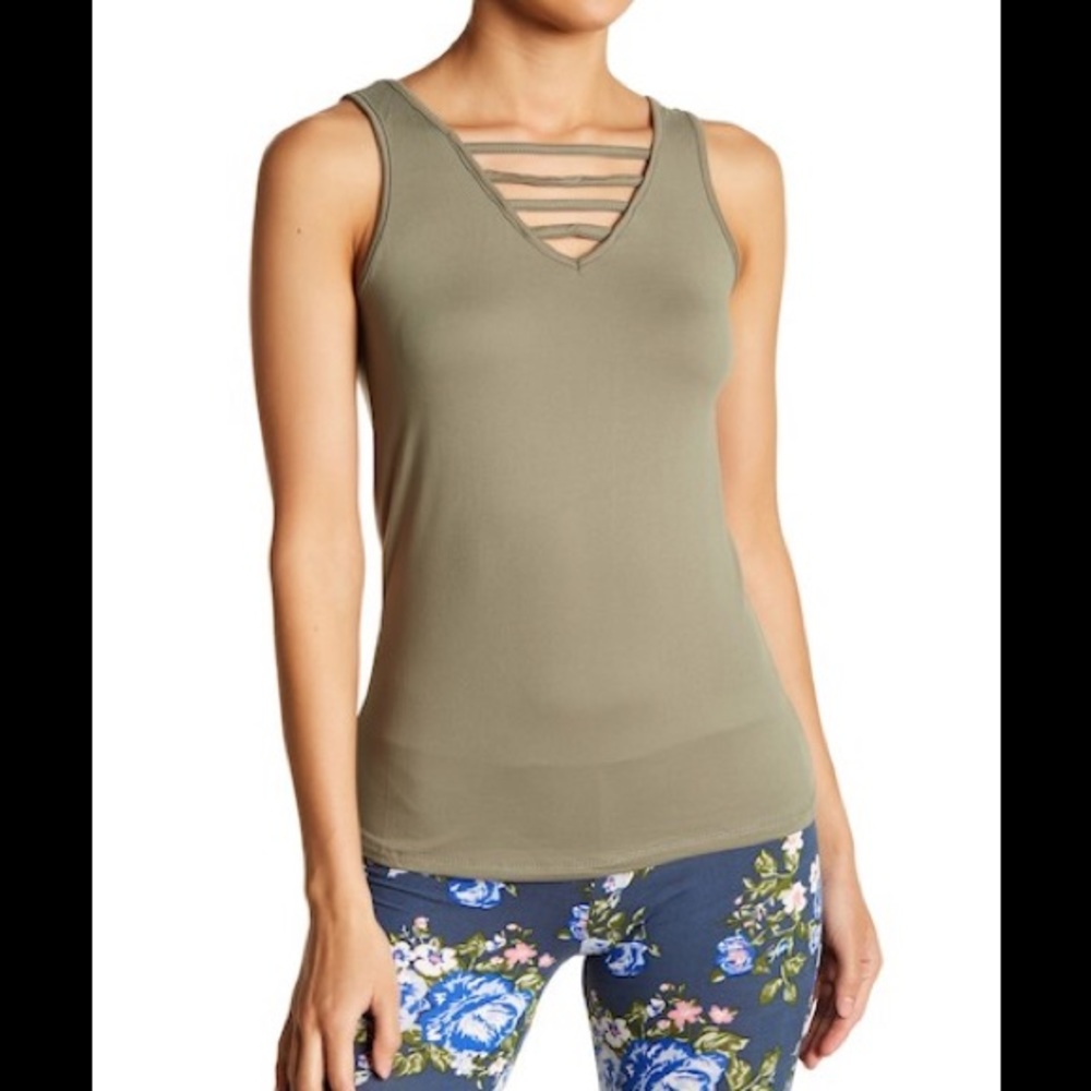 NWT Poof Ladder Strap Tank Top Shirt S